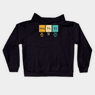 Womens Mother Periodic Table Elements of a Mother's Day Kids Hoodie